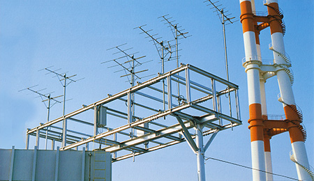 新素幹線高架による電波障害防除工事